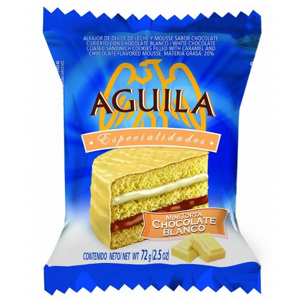 ALF. TRIPLE AGUILA MINI TORTA BLANCO 21X72GR.