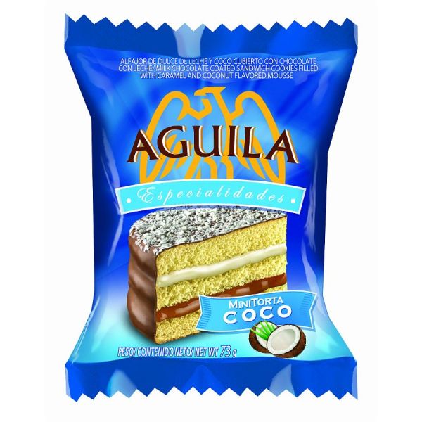 ALF. TRIPLE AGUILA MINI TORTA COCO 21X73GR.