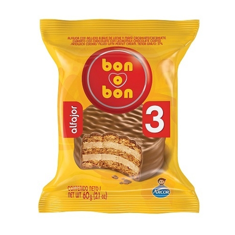 ALF. TRIPLE BON O BON LECHE 21X60GR.