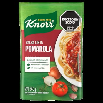 SALSA TOMATE KNORR POMAROLA X340GR.