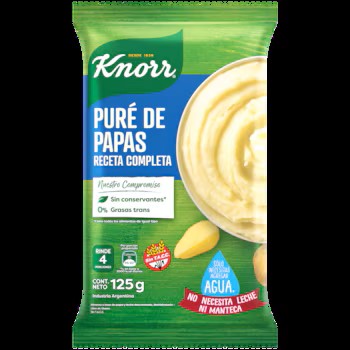 PURE DE PAPAS KNORR RECETA COMPLETA 12X125GR.