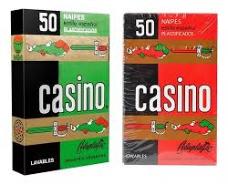 NAIPES CASINO PLASTIFICADOS X50U.