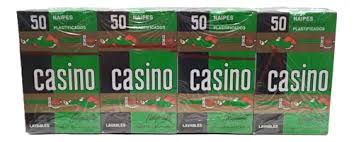 PACK NAIPES CASINO PLASTIFICADOS 12X50U.