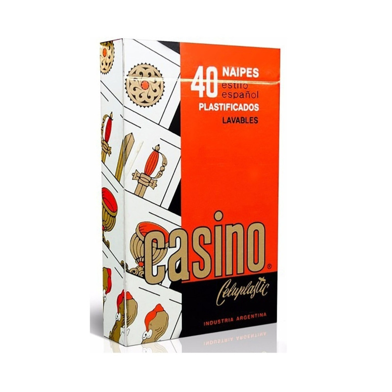 NAIPES CASINO PLASTIFICADOS X40U.