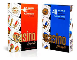 PACK NAIPES CASINO PLASTIFICADOS 12X40U.