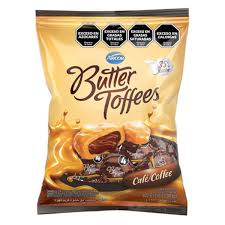 CARAM. BUTTER TOFFEES CAFE X822GR.