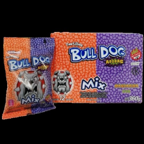 PAST. BULL DOG MIX MANDARINA/UVA X12U.