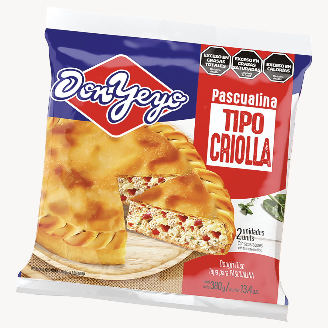TAPA PASCUALINA DON YEYO CRIOLLA X380GR.