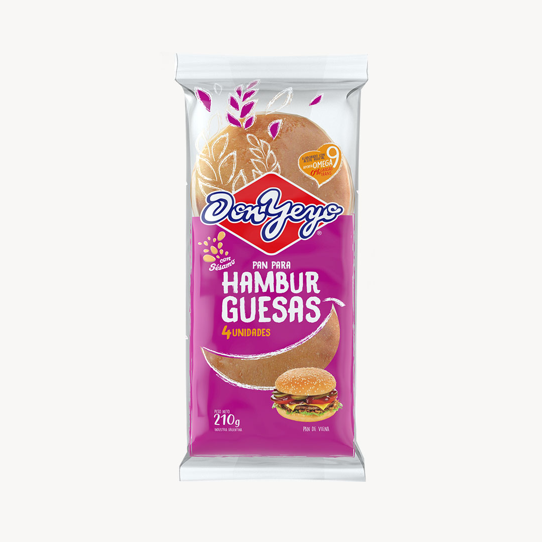 CAJA PAN HAMBURGUESA DON YEYO 20X4U.