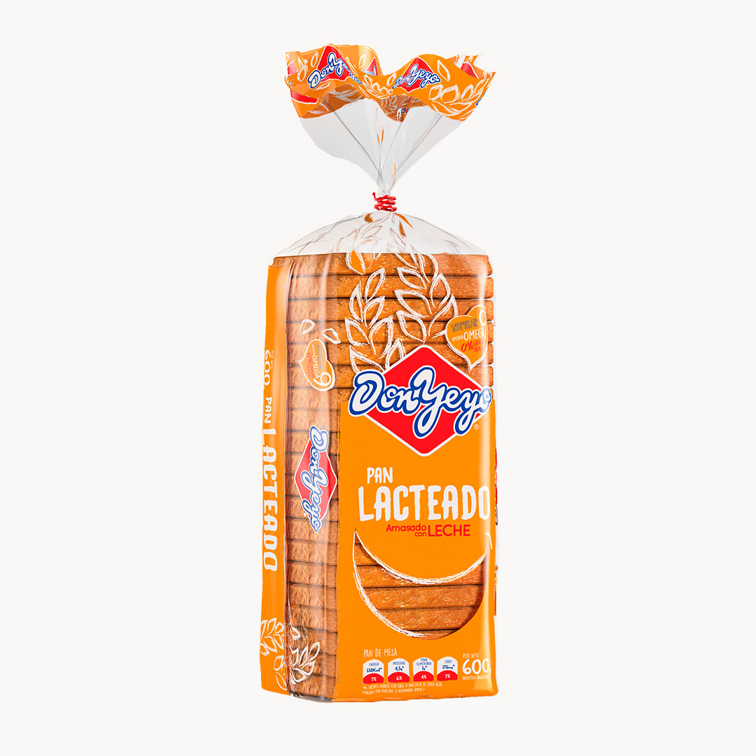 PAN LACTEADO GRANDE DON YEYO X600GR.