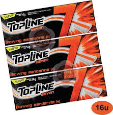 CHICLES TOP LINE 7 MANDARINA X16U.