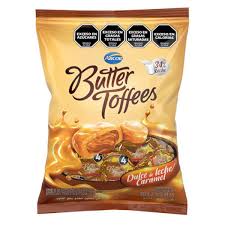 CARAM. BUTTER TOFFEES DULCE DE LECHE X822GR.