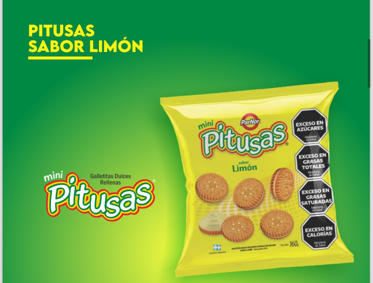 GALLET. MINI PITUSAS LIMON X160GR.