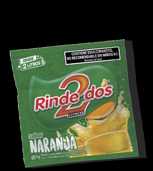 RINDE DOS POLVO NARANJA 20X13GR.