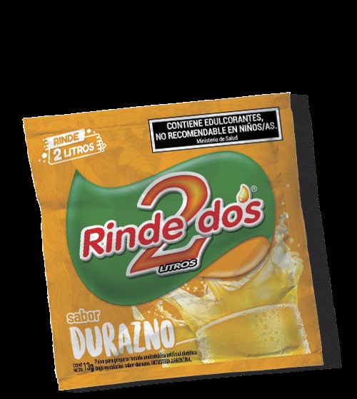 RINDE DOS POLVO DURAZNO 20X13GR.