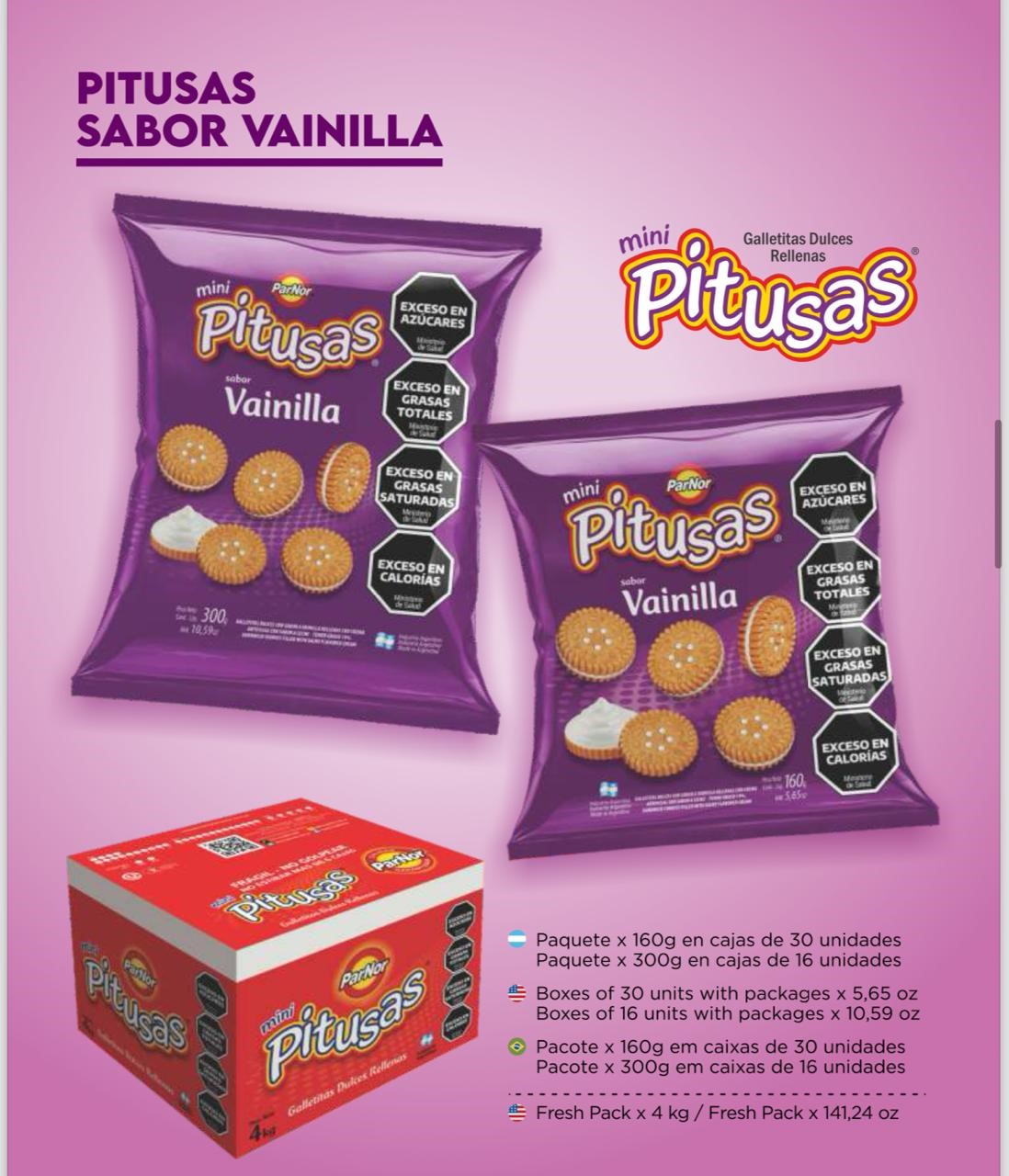 GALLET. MINI PITUSAS VAINILLA X160GR.